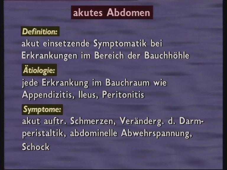 akutes abdomen 